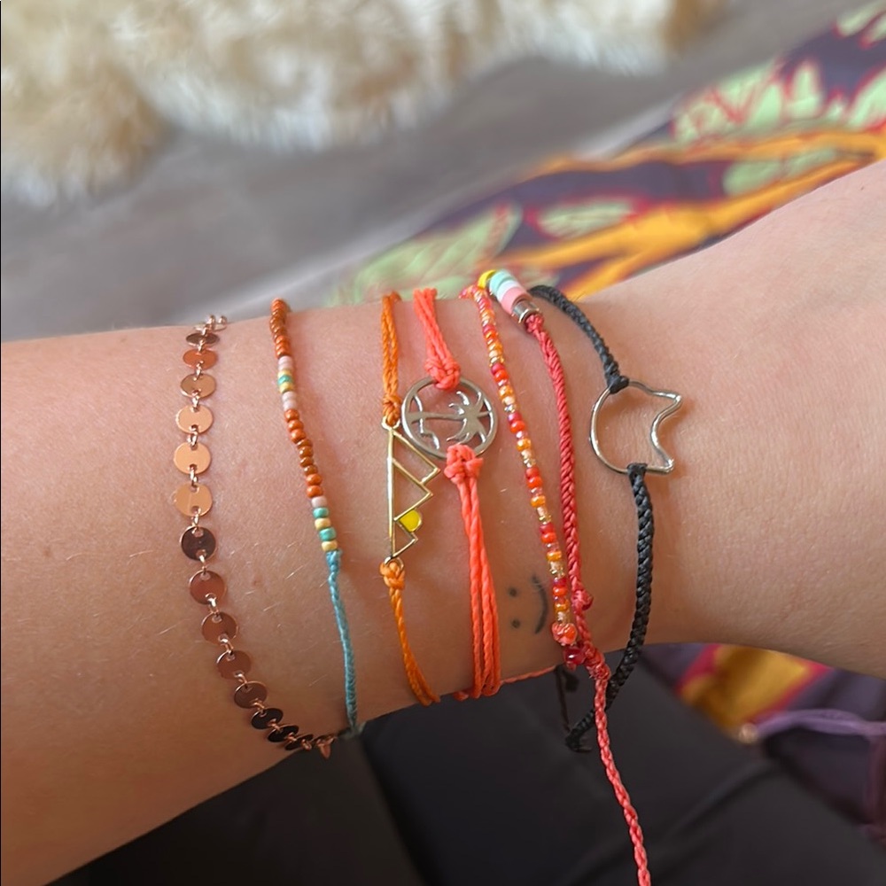 Pink pura vida Bracelet Set (7)